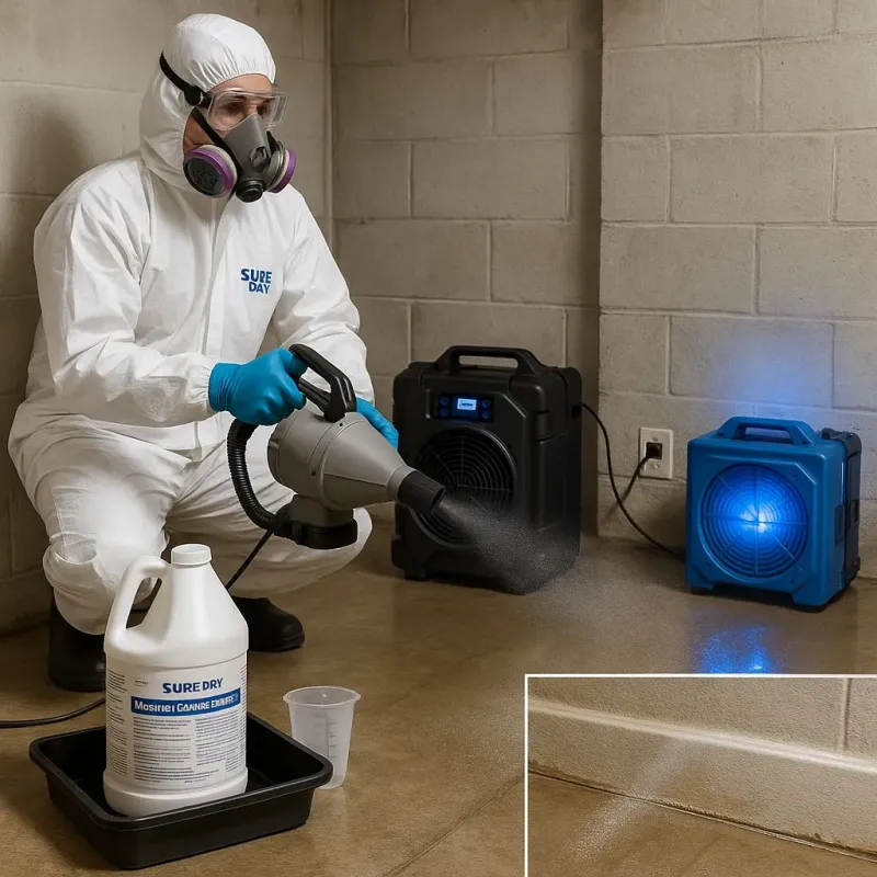 Sanitization and Odor Removal process in Hedwig Village, TX